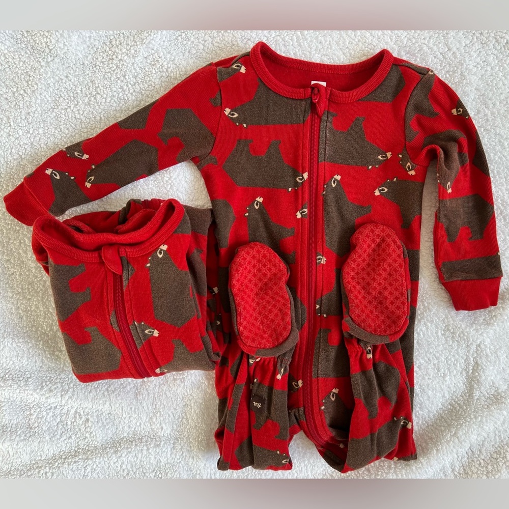 Tea Collection Night Night Footed Pajama (TWO!)